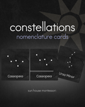 Constellations Nomenclature Cards