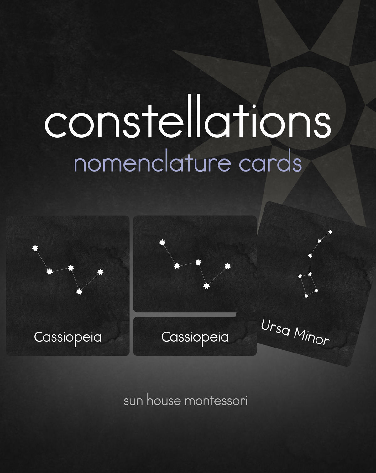 Constellations Nomenclature Cards