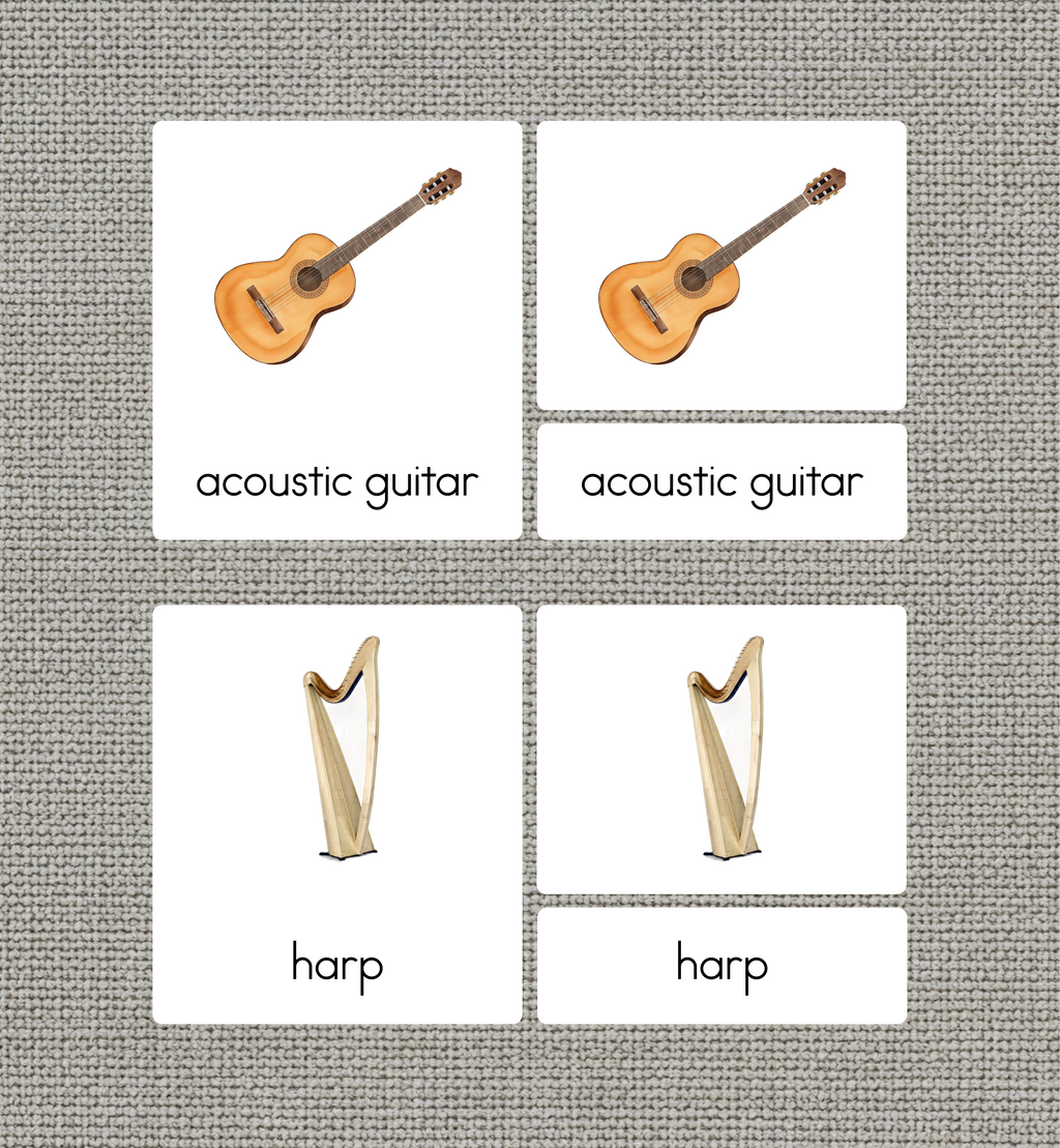 Musical Instruments Nomenclature Cards