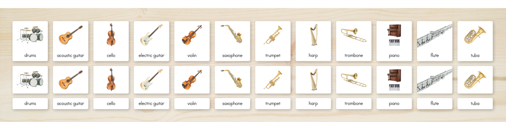 Musical Instruments Nomenclature Cards