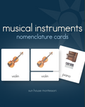 Musical Instruments Nomenclature Cards