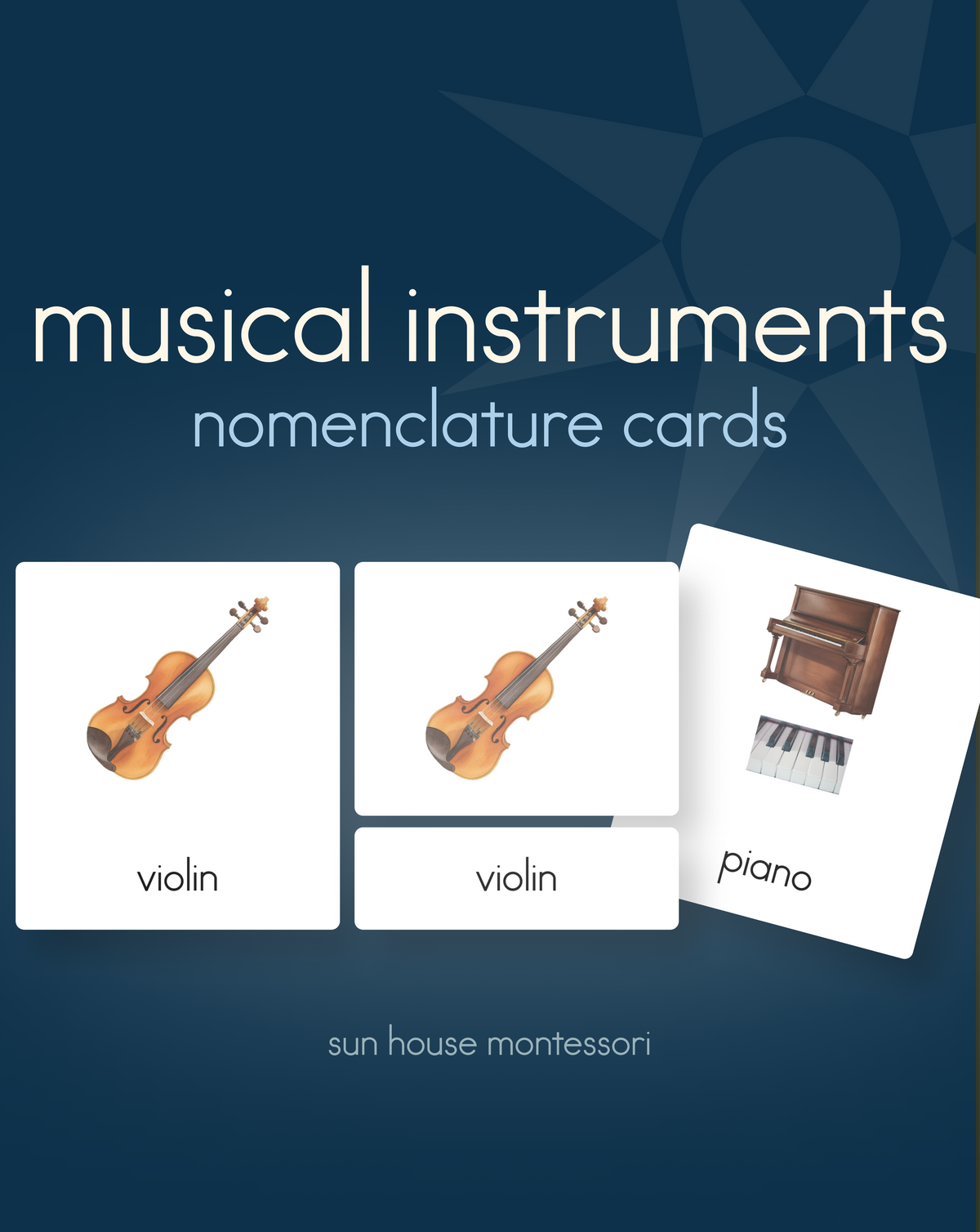 Musical Instruments Nomenclature Cards
