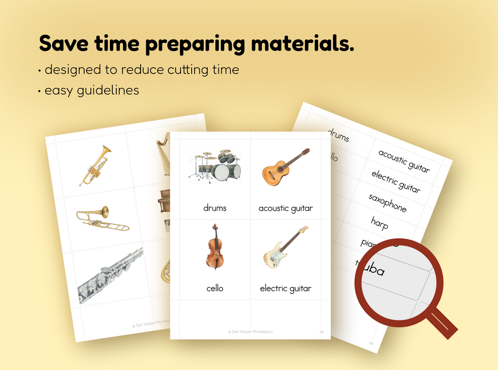 Musical Instruments Nomenclature Cards