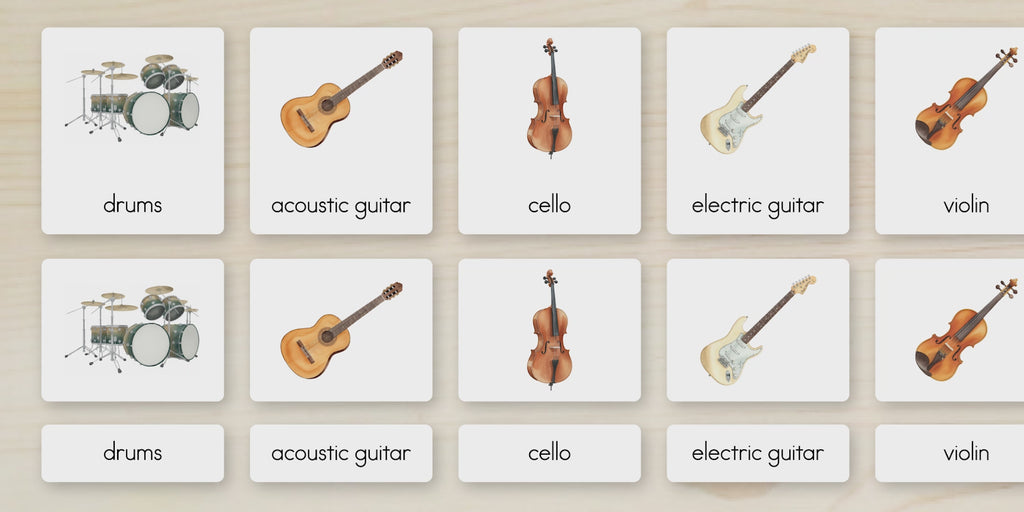 Musical Instruments Nomenclature Cards