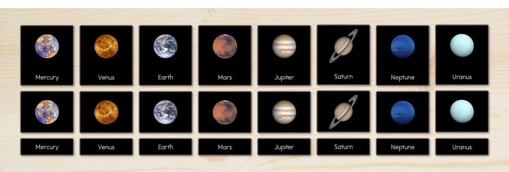 Solar System Nomenclature Cards
