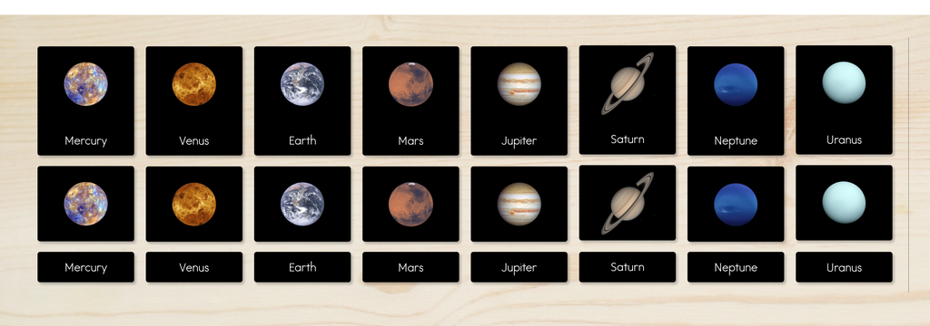 Solar System Nomenclature Cards