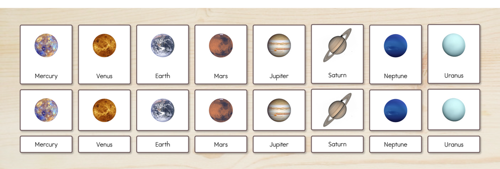 Solar System Nomenclature Cards