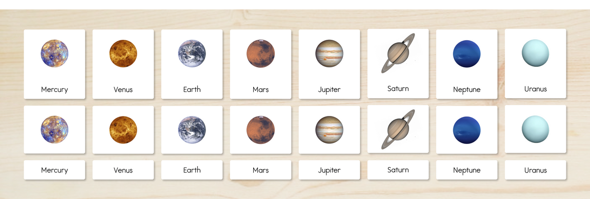 Solar System Nomenclature Cards