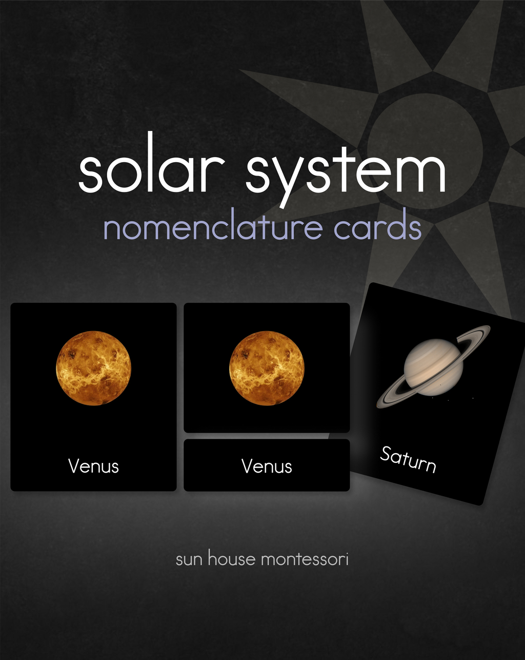 Solar System Nomenclature Cards