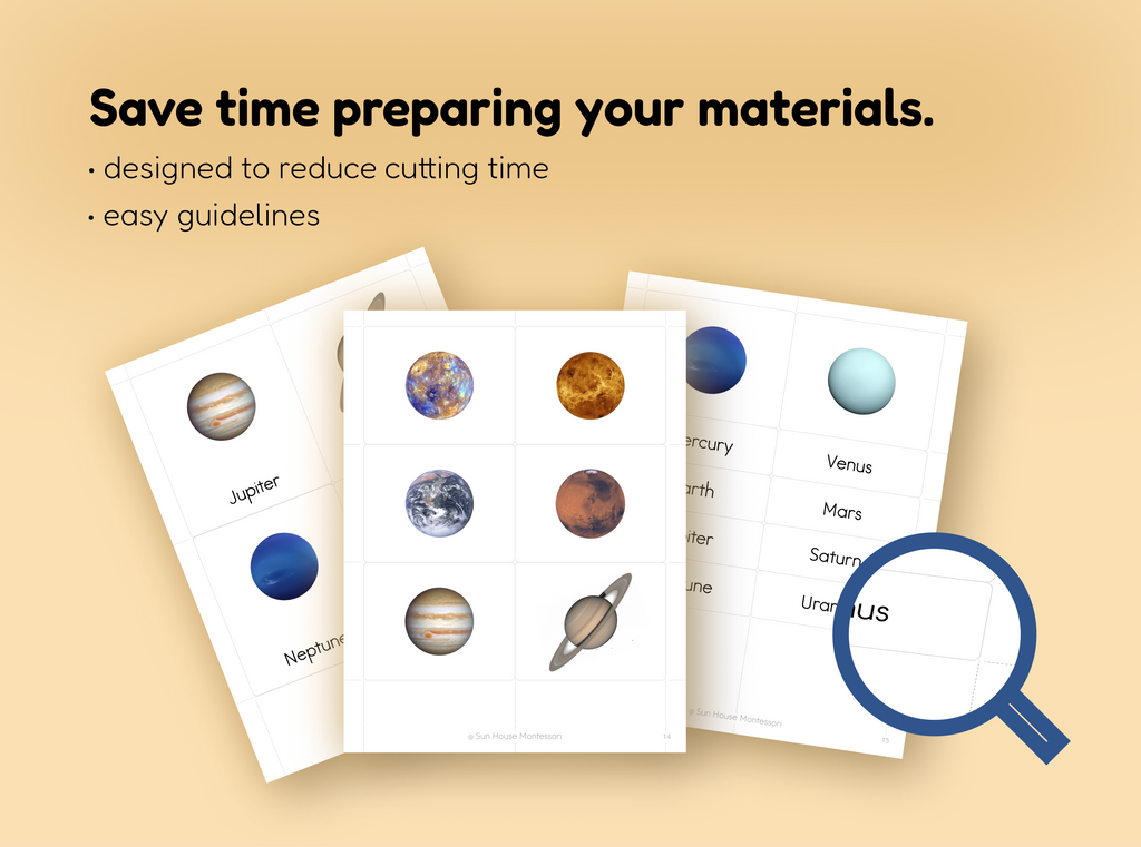 Solar System Nomenclature Cards