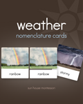 Weather Nomenclature Cards + Matching Activity