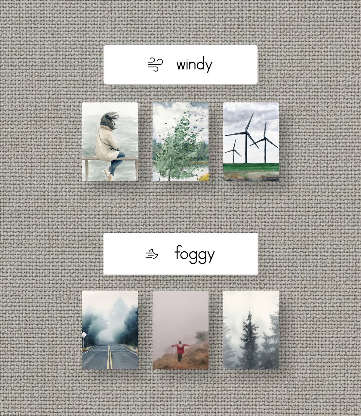Weather Nomenclature Cards + Matching Activity
